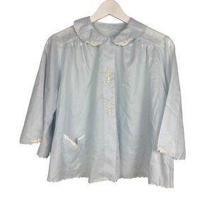 Saab Lingerie Women's Blue Bed Jacket size Medium